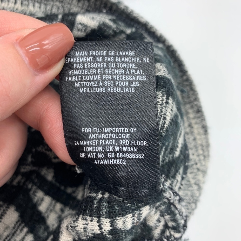 Anthropologie Moth Gray & Black Sweater Dress - Picture 6 of 6